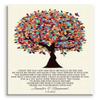 11x14 Mounted Canvas Art Print - Personalized Mother of Groom Gift for Parents of Groom from Bride I Knew The Day I Met Him Colorful Fruit Tree - With Gift Wrapping LTC-C1167 view 1