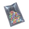 100PCS Clear/Silver/Silver Mylar Open Top Bags 9x13cm (3.5x5.1") view 1
