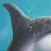 14.5"x20" Sharky The Friendly Shark Cartoon Art - Tropical Beach Decor Poster - Underwater Sea Scene Giclee Matte Print - by Walt Curlee view 4