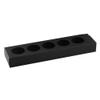 Restaurantware Valentino 12 Inch Macaron Boxes 100 Macaron Packaging - Holds 5 Macarons With Lids Black Paper Macaron Gift Boxes Separate Compartments For Gifts and Parties view 2
