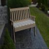 A & L Furniture Poly Traditional English Bench, Weathered Wood view 1