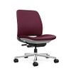 Steelcase Amia Task Chair: Platinum Frame/Polished Aluminum Base - Armless - Standard Carpet Casters view 1