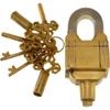 Robin Exports Brass 6 Key Square Trick Puzzle Padlock - (3 Keys x 2) view 1