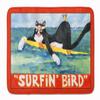 Caroline's Treasures 6051RUG Black and White Cat Surfin Bird Machine Washable Memory Foam Mat, Bathroom Rug, Non-Slip Bath Mat, Durable Thick Washable Rugs for Kitchen, Bathroom Quick Dry, Decorative view 1