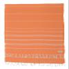 Bersuse Towels Anatolia XL Beach Blanket Throw Blanket Turkish Towel 100% Cotton Extra-Large Quick-Dry Lightweight Premium Peshtemal Towel - 61x82 Inches, Orange (Set of 3) view 1