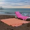 Bersuse Towels Anatolia XL Beach Blanket Throw Blanket Turkish Towel 100% Cotton Extra-Large Quick-Dry Lightweight Premium Peshtemal Towel - 61x82 Inches, Orange (Set of 3) view 4