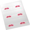 Indian Elephants Printable Place Cards, Ruby Red (Choose Color), Set of 60 (10 Sheets), Laser & Inkjet Printers - Wedding, Party, Dinner, and Special Events - Made in the USA view 3