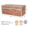Rhino Trunk & Case Knotty Cedar Chest  Large Storage Box, Coffee Table, End of Bed Trunk or Entryway Storage Bench  32"x18"x14" USA-Made, Furniture Grade, Heirloom Aesthetic  Strong and Secure view 2