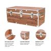 Rhino Trunk & Case Knotty Cedar Chest  Large Storage Box, Coffee Table, End of Bed Trunk or Entryway Storage Bench  32"x18"x14" USA-Made, Furniture Grade, Heirloom Aesthetic  Strong and Secure view 4