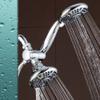 AquaDance High Pressure 3-way Twin Shower Combo Lets You Enjoy Two 4.15" 6-Setting Showers Separately or Together! Officially Independently Tested to Meet Strict US Quality & Performance Standards! view 3