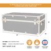 Rhino Classic XL Trunk for Camp and Dorm, Footlocker Storage Chest, Bench view 2