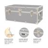 Rhino Classic XL Trunk for Camp and Dorm, Footlocker Storage Chest, Bench view 4