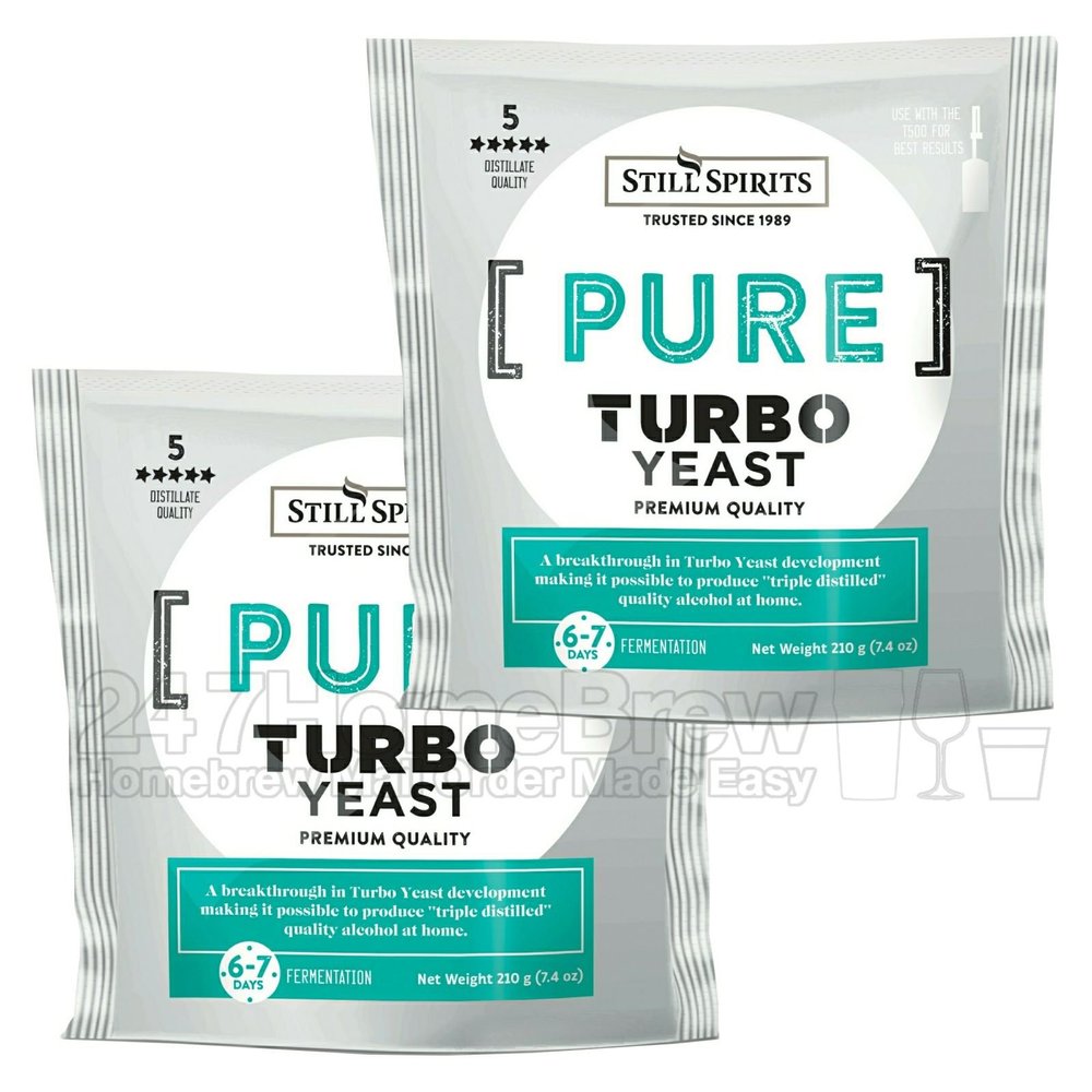2x Still Spirits Pure Turbo Yeast 110g Triple Distilled Quality