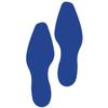 LiteMark 9 Inch Blue Dress Shoe Print Decal Stickers with Matte Finish Removable Adhesive Ideal for Floors, Events, Homes, Stores, Parties - Set of 12 (6 Pairs) view 1