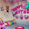 Glanzzeit 32 Inch Silver Foil Balloons Letters A to Z Numbers 0 to 9 Wedding Holiday Birthday Party Decoration (Letter Z) view 4
