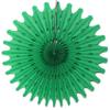 5-Piece Tissue Paper Fans, Black Green Party view 4