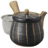 Set of 10 Teapot, Carved Tokusa (Black), Small Teapot (with U-Basket), 11.8 fl oz (350 cc), Restaurant, Innn, Japanese Tableware, Restaurant, Commercial Use, Tableware, Tableware, Tableware, Tableware view 1