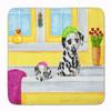 Caroline's Treasures AMB1099RUG Bath Day Dalmatian Machine Washable Memory Foam Mat, Bathroom Rug, Non-Slip Bath Mat, Durable Thick Washable Rugs for Kitchen, Bathroom Quick Dry, Decorative Artwork, view 1