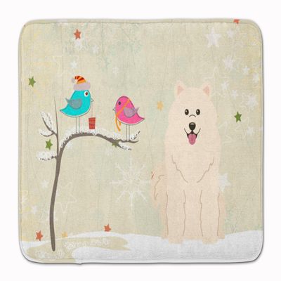 Caroline's Treasures BB2502RUG Between Friends Samoyed Machine Washable Memory Foam Mat, Bathroom Rug, Non-Slip Bath Mat, Durable Thick Washable Rugs for Kitchen, Bathroom Quick Dry