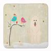 Caroline's Treasures BB2502RUG Between Friends Samoyed Machine Washable Memory Foam Mat, Bathroom Rug, Non-Slip Bath Mat, Durable Thick Washable Rugs for Kitchen, Bathroom Quick Dry view 1