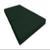 D&D Futon Furniture Portable Trifold Mattress, Foldable Foam Mattresses Small Space Saving Guest, Floor Fold Out Bed Ottoman, 4 inch Folding Cushion Pad Camping RV (Twin Size 4x39x75, Hunter Green) view 1