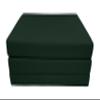 D&D Futon Furniture Portable Trifold Mattress, Foldable Foam Mattresses Small Space Saving Guest, Floor Fold Out Bed Ottoman, 4 inch Folding Cushion Pad Camping RV (Twin Size 4x39x75, Hunter Green) view 3