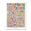 Trademark Fine Art Denver Colorado Street Map 2 by Michael Tompsett, 18x24-Inch view 1