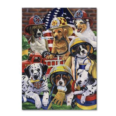 Hero Helpers by Jenny Newland, 18x24-Inch Canvas Wall Art