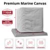 SugarHouse Outdoor Air Conditioner Cover - Premium Marine Canvas - Made in The USA - 7-Year Warranty - 32" x 36" x 38" - Gray view 2