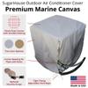 SugarHouse Outdoor Air Conditioner Cover - Premium Marine Canvas - Made in The USA - 7-Year Warranty - 32" x 36" x 38" - Gray view 3