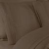 Eastend Home Fashions S1000T Microfiber Embroidered Hem Sheet Set,Twin, Chocolate Chip view 2