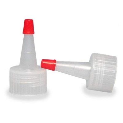 SKS Natural Red-Tip Yorker Caps with .030 Orifice Hole (12, Neck diameter 20mm, thread type 410)