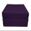 D&D Futon Furniture Portable Trifold Mattress, Foldable Foam Mattresses Small Space Saving Guest, Floor Fold Out Bed Ottoman, 4 inch Folding Cushion Pad Camping RV (Twin Size 4x39x75, Purple) view 3
