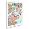 Trademark Fine Art Boston MA Street Map 2 by Michael Tompsett, 18x24-Inch view 2