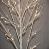 Birch Tree On Metal Base - Indoor/Outdoor 48 LEDs - 47" High view 4
