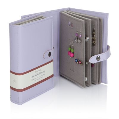 Large Size - Little Book of Earrings - A Small Book for Keeping Your Earrings Safe! (Lilac)