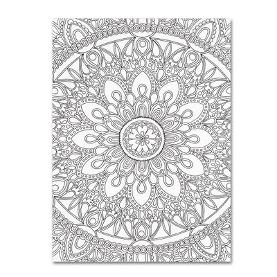 Trademark Fine Art Delightful Mandala by Hello Angel, 18x24-Inch