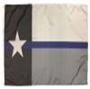 3x5 State of Texas Thin Blue Line Police Flag 3'x5' Banner Brass Grommets view 1