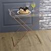 ACME Cercie Tray Table in Clear Acrylic and Copper view 2