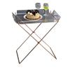 ACME Cercie Tray Table in Clear Acrylic and Copper view 4