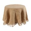 A&B Home 35853, 97.5-Inch Linen Tablecloth, Tan view 1