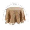A&B Home 35853, 97.5-Inch Linen Tablecloth, Tan view 2