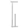 Torre & Tagus 29" Chrome Free Standing Toilet Paper Holder Stand with Storage for 3 Extra Rolls, Polished Chrome Toilet Paper Holder Free Standing Pedestal with Heavy Base, Corrosion Resistant Steel view 1