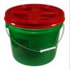 Green 5 Gallon 90 mil Bucket with Gamma Seal Lid(Red) view 1