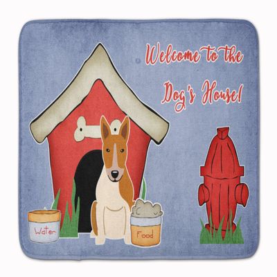 Caroline's Treasures BB2889RUG Dog House Collection Bull Terrier Red White Machine Washable Memory Foam Mat, Bathroom Rug, Non-Slip Bath Mat, Durable Thick Washable Rugs for Kitchen, Bathroom Quick Dr
