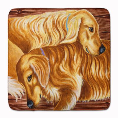 Caroline's Treasures AMB1387RUG Zeus and Chloie the Golden Retrievers Machine Washable Memory Foam Mat, Bathroom Rug, Non-Slip Bath Mat, Durable Thick Washable Rugs for Kitchen, Bathroom Quick Dry, De
