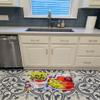 Caroline's Treasures 6037RUG Apples, Plums and Grapes with Flowers Machine Washable Memory Foam Mat, Bathroom Rug, Non-Slip Bath Mat, Durable Thick Washable Rugs for Kitchen, Bathroom Quick Dry, Decor view 3