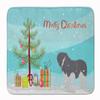 Caroline's Treasures BB2950RUG Polish Lowland Sheepdog Dog Merry Christmas Tree Machine Washable Memory Foam Mat, Bathroom Rug, Non-Slip Bath Mat, Durable Thick Washable Rugs for Kitchen, Bathroom Qui view 1