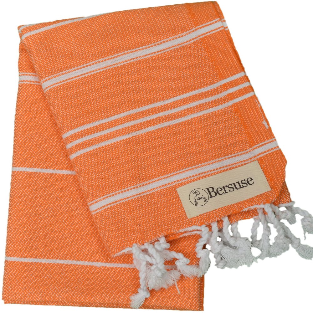 Bersuse Anatolia Bathroom Hand Towels - Premium Cotton Hand Towel for Face - Absorbent, Soft, Lightweight, Space-Saving, Quick-Drying Decorative Turkish Hand Towels - (Set of 12)