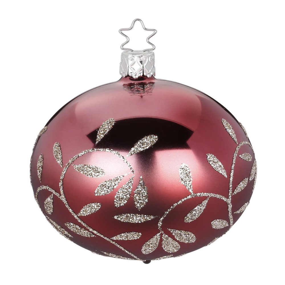 Inge-Glas Kugel Ball Vintage Lightness 20359T008 German Glass Christmas Ornament